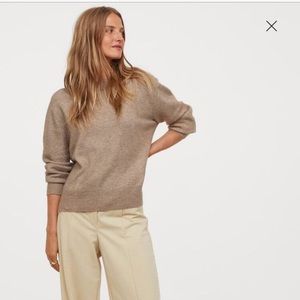 Oversized Boxy Light Brown H&M Sweater